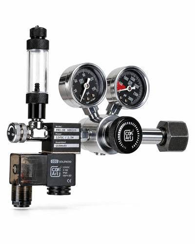 Série PRO-SE - Détendeur CO2 Double Détente pour Aquarium avec Électrovanne Intégrée