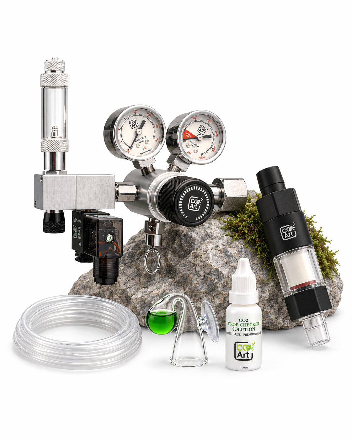 Nouveau Système CO2 Complet pour Aquarium Pro-Elite Series V2 avec Nouveau Diffuseur CO2 Inline