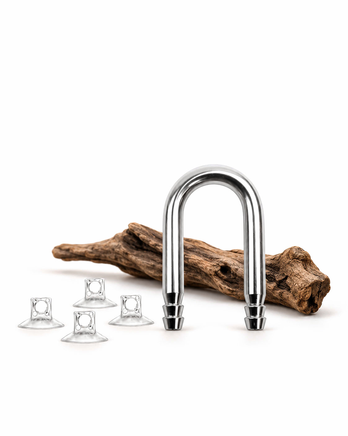 NOUVEAU Connecteur de Tuyau Coudé en Inox SS-Series + 4 Ventouses